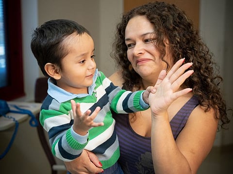 Gael Jesus Pino Alva and mom Giannina Alva