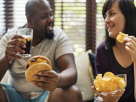 obese fast food young