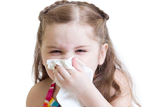 girl with cold