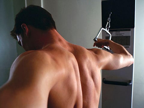 man exercising