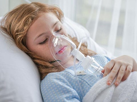 sick child in hospital