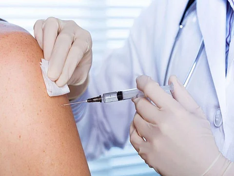 adult getting vaccinated