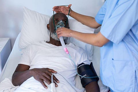man black covid hospital