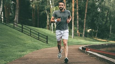 a man running