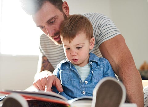toddler book reading