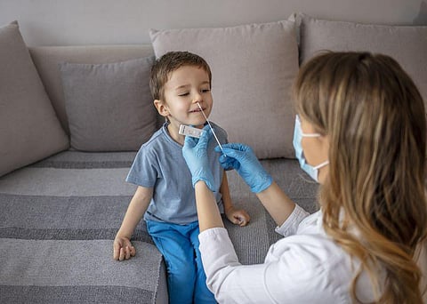 covid test swab nose