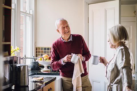 Happy Couple In The Kitchen