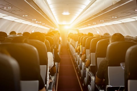 airplane passenger cabin flight masks