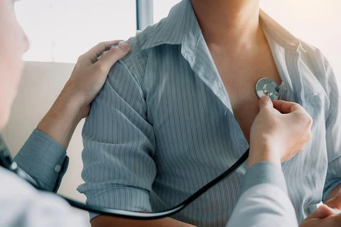 heart man stethoscope