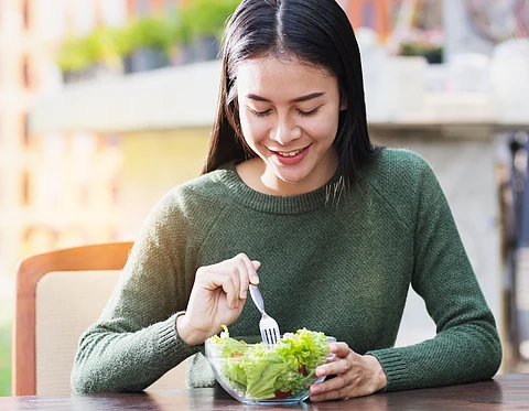 teen eating
