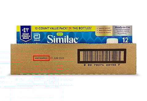 carton of infant formula involved in recall