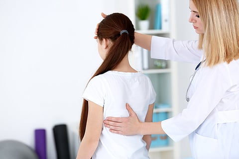 scoliosis child back