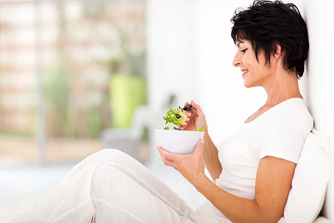 woman salad