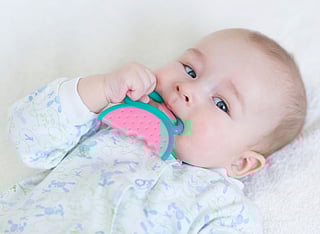 teething baby infant