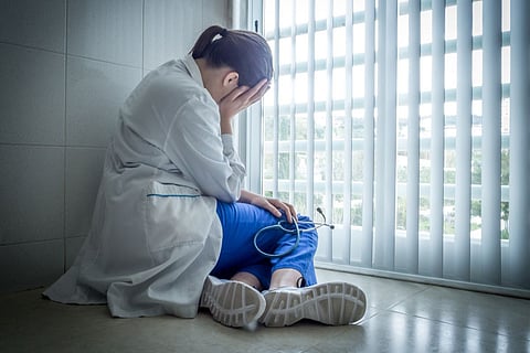 stressed doctor depressed