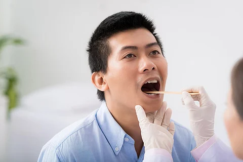 throat man patient