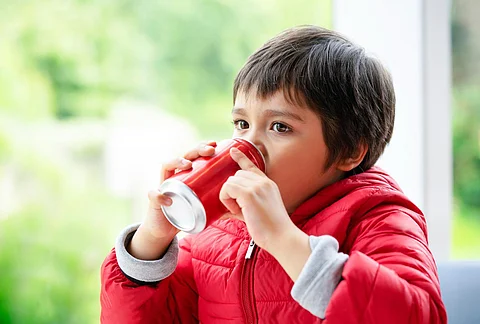 child soda caffeine
