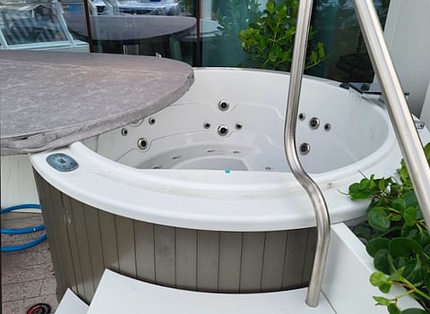 One of the cruise ship private hot tubs in the new report