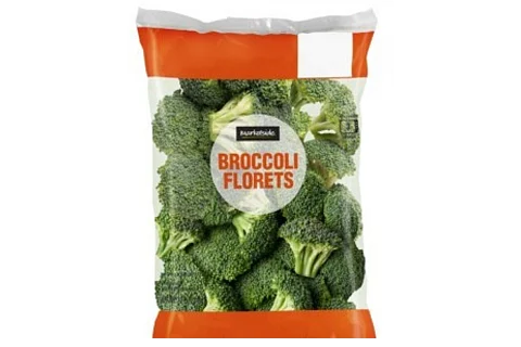 The recalled bag of broccoli florets by Marketside