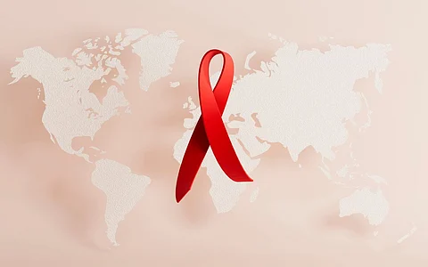 HIV AIDS ribbon