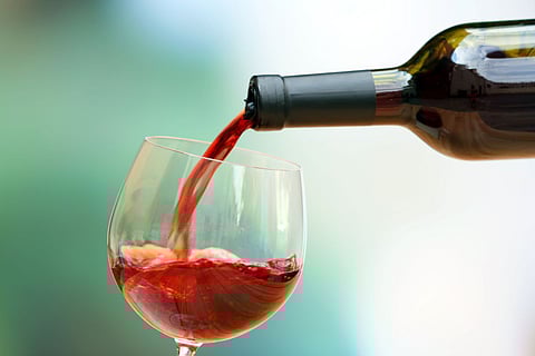 red wine alcohol