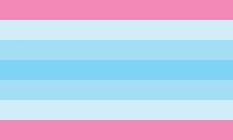 Bandera del Orgullo Transmasculino. Transmasculino, a menudo abreviado como transmasculino, se refiere a las personas transgénero que tienen una identidad de género, expresión de género o ambas que son predominantemente masculinas.