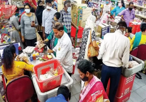 Panic buying leads to increased basket sales