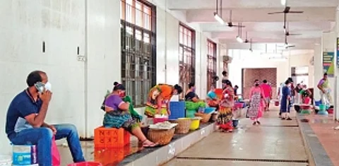 Mapusa fish market opens with low footfall