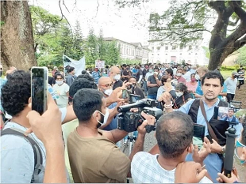 Old Goa rally demands immediate demolition of ‘illegal’ construction