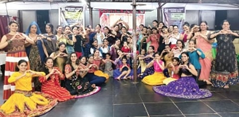 It takes two sticks to dance Dandiya