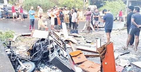 Fear grips Mapusa’s Dangui Colony as blast rips through restaurant