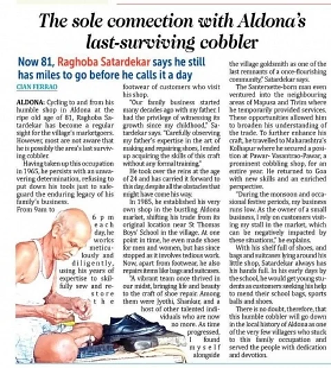 The sole connection with Aldona’s last-surviving cobbler