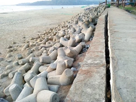 Damaged seawall at Keri beach to be repaired by March 24: WRD