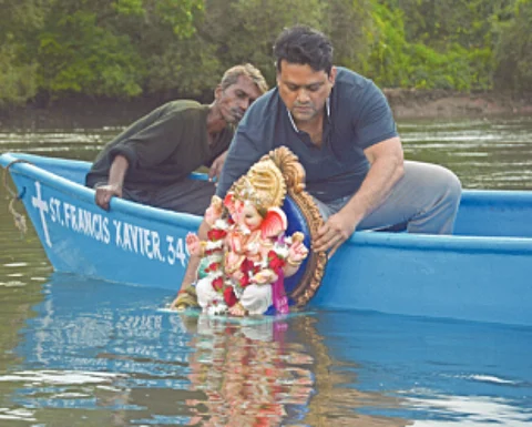 GANAPATI BAPPA MORYA: One-and-a-Half-Day Ganpati Immersion in Goa