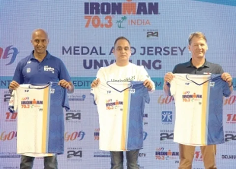 Medals, Jersey of IRONMAN 70.3 India unveiled in Goa