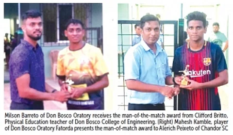 Don Bosco Oratory, Chandor SC cruise into semi-finals
