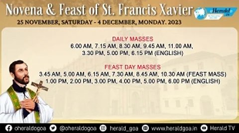 St. Francis Xavier Feast to be celebrated on Dec 4, Novena to Commence from Nov 25th