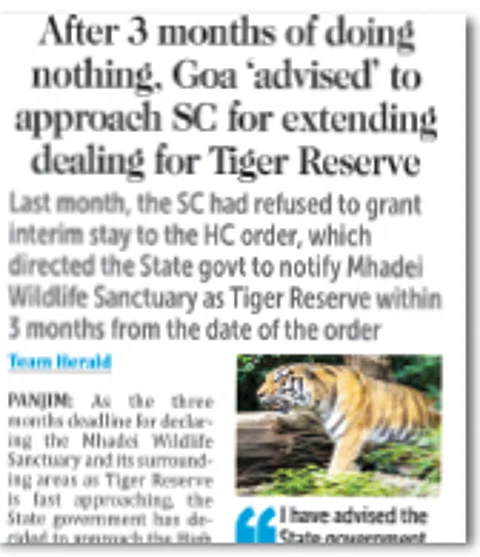 Deadline over, but Tiger Reserve still a dream