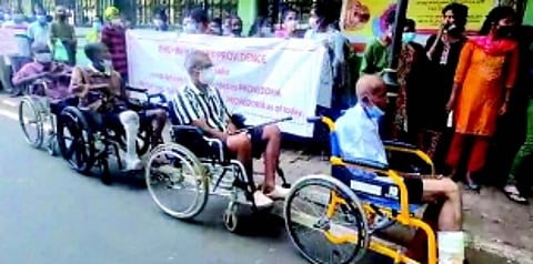 Street Providence inmates stage protest outside DHS demanding adequate medical facilities