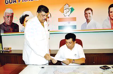 Row erupts over Sankhalim block Congress chief