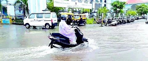Locals livid as South Goa District Hospital entrance disappears under flood water