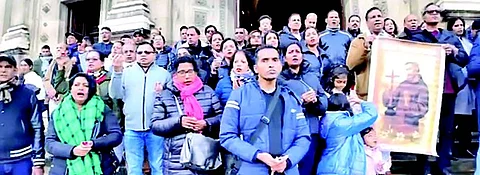 CANDLES IN CALANGUTE, PROTESTS IN PARIS