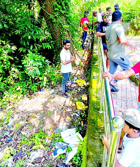 Panel of WRD engineers, hydrologist, expert technicians inspect Oxel Spring to ascertain construction impact