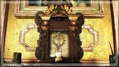 Reliquary containing a class I relic of Saint Francis Xavier