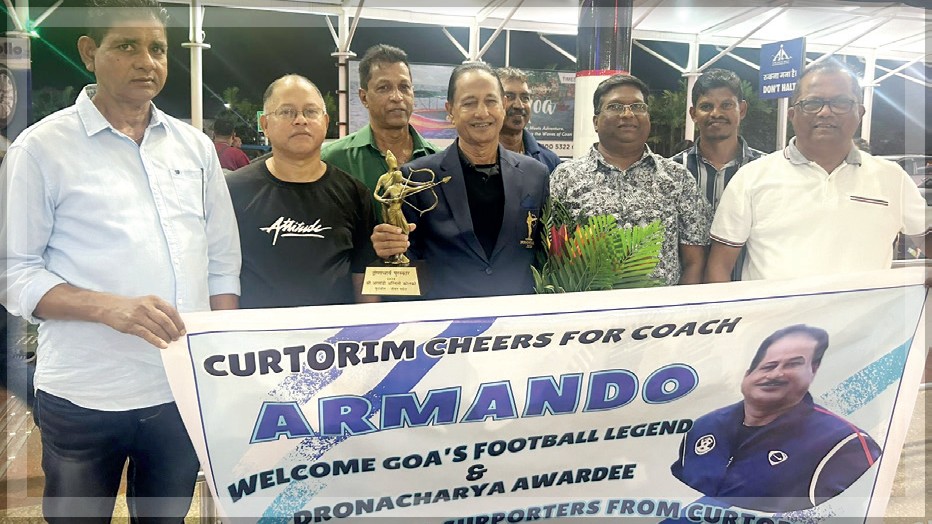 Curtorim's Pride: Dronacharya Awardee Armando Colaco Receives Hero's Welcome at Dabolim
