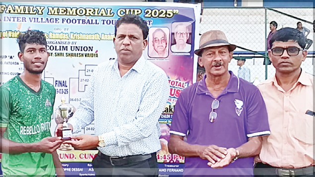 Navelim Sporting Club Triumphs 2-1 in Inaugural Match of Vaidya Family Memorial Cup