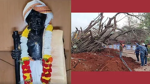 Porvorim : Authorities Relocate Banyan Tree & Khapareshwar Idol