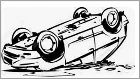 Fatal Car Accident in Ajara, Maharashtra: Goa Registered Vehicle Overturns, One Dead, Several Injured