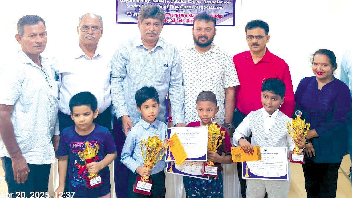 Evan Antonio Telles and Aaradhya Dessai Crowned State Chess Champions in U-7 Categories