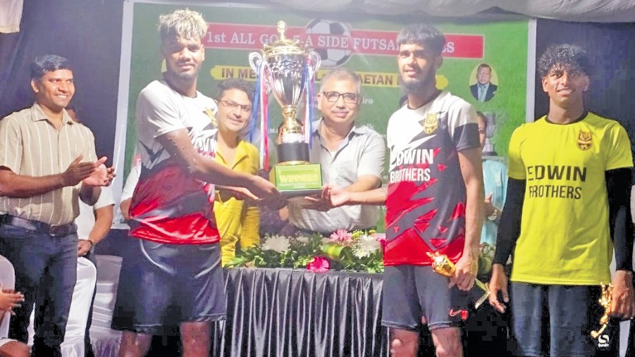 Edwin Brothers Defeat Zico Boys 8-4 to Win 1st All Goa 5-a-side Futsal Tournament